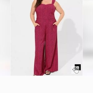 🌟2 PIECE! NWT TORRID PINK CHEVRON 2 PIECE SET 3X TOP 2X BOTTOM